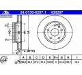 569063 569421 569078 Set discuri frana fata Insignia 296mm ATE